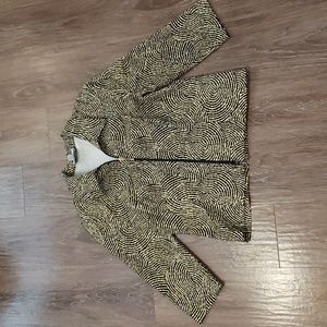 (14) Joseph Ribkoff Made in Canada Business Casual Aztec Patterned Formal